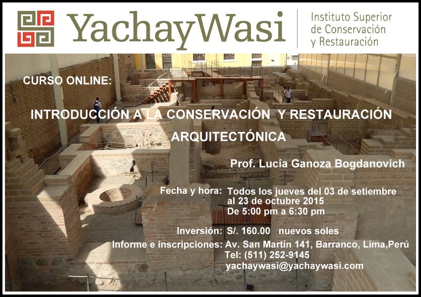 Introducción a la Conservación y Restauración Arquitectónica